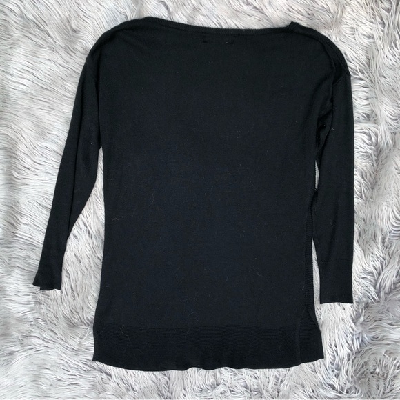 Mossimo Lightweight Black Tunic Sweater, Size S - Picture 3 of 5
